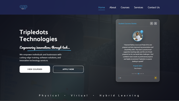 Tripledots Website Redesign